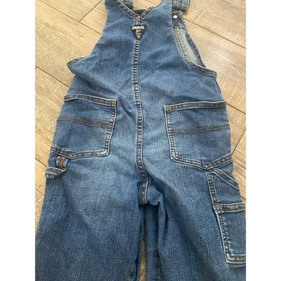 OshKosh B'gosh Kids Blue Toddler Vestbak Dungarees Overalls Jeans Size 5T - Picture 9 of 9